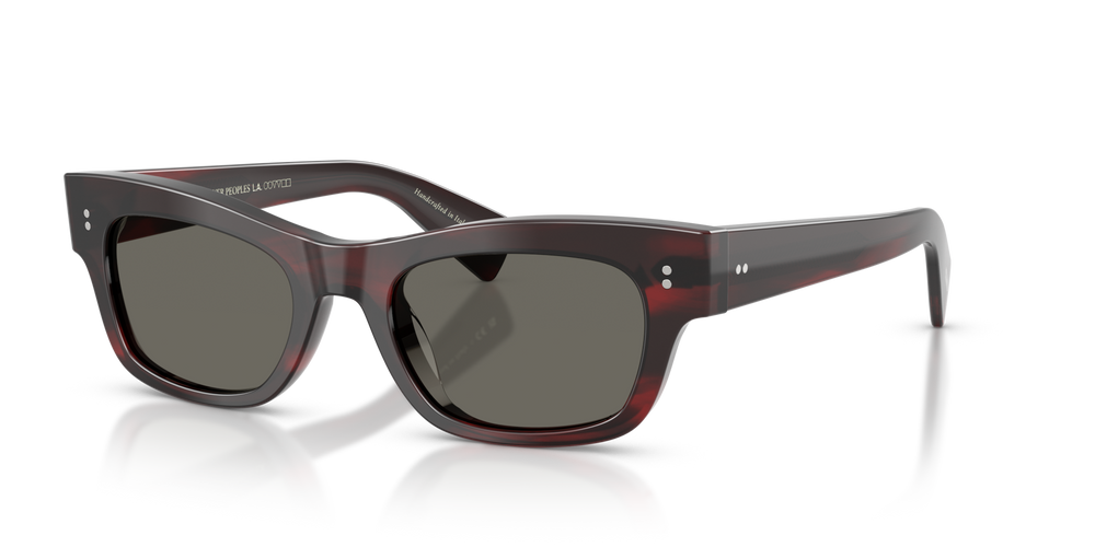 Oliver Peoples Sonia avec une monture Écorce Bordeaux et des verres Gris - image 4