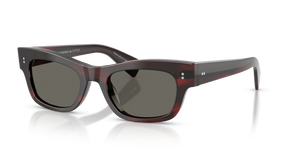 Sie Oliver Peoples Sonia mit Bordeaux Bark Gestell und Grau Gläsern - bild 1
