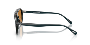 Oliver Peoples Estin avec une monture Bleu nuit sarcelle et des verres Brun - image 4