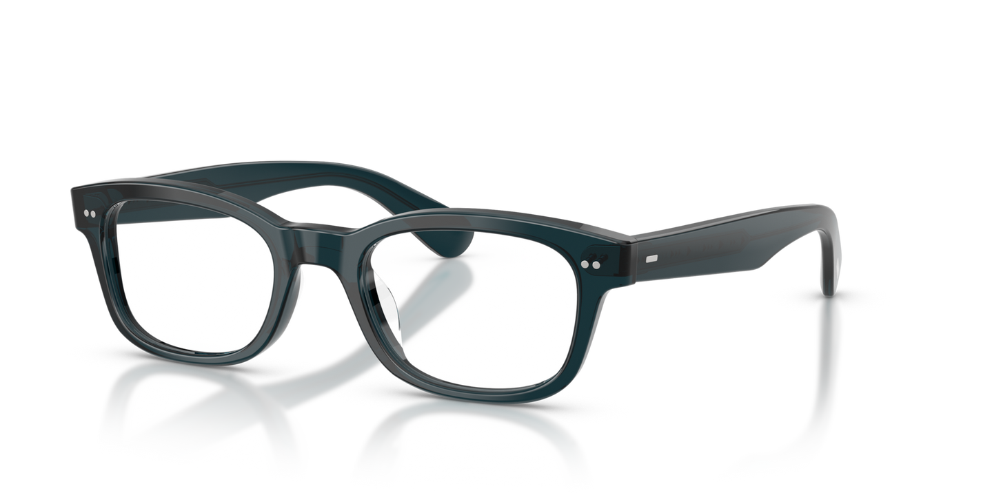 Oliver Peoples Tiello con montatura Foglia di tè scuro - Immagine Perni