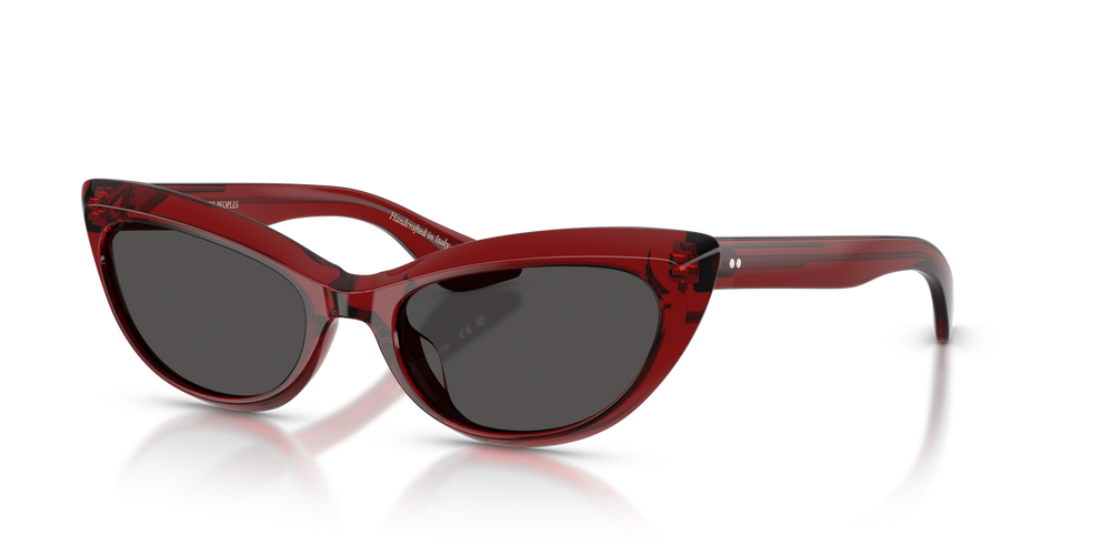 Oliver Peoples 1963C con montatura Rosso Scuro e lenti  Grigio - immagine 4