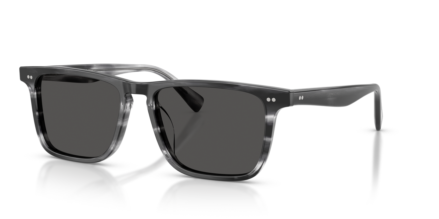 Oliver Peoples Brano avec une monture Bleu plongeur et des verres Gris - Image Filigrane personnalisé