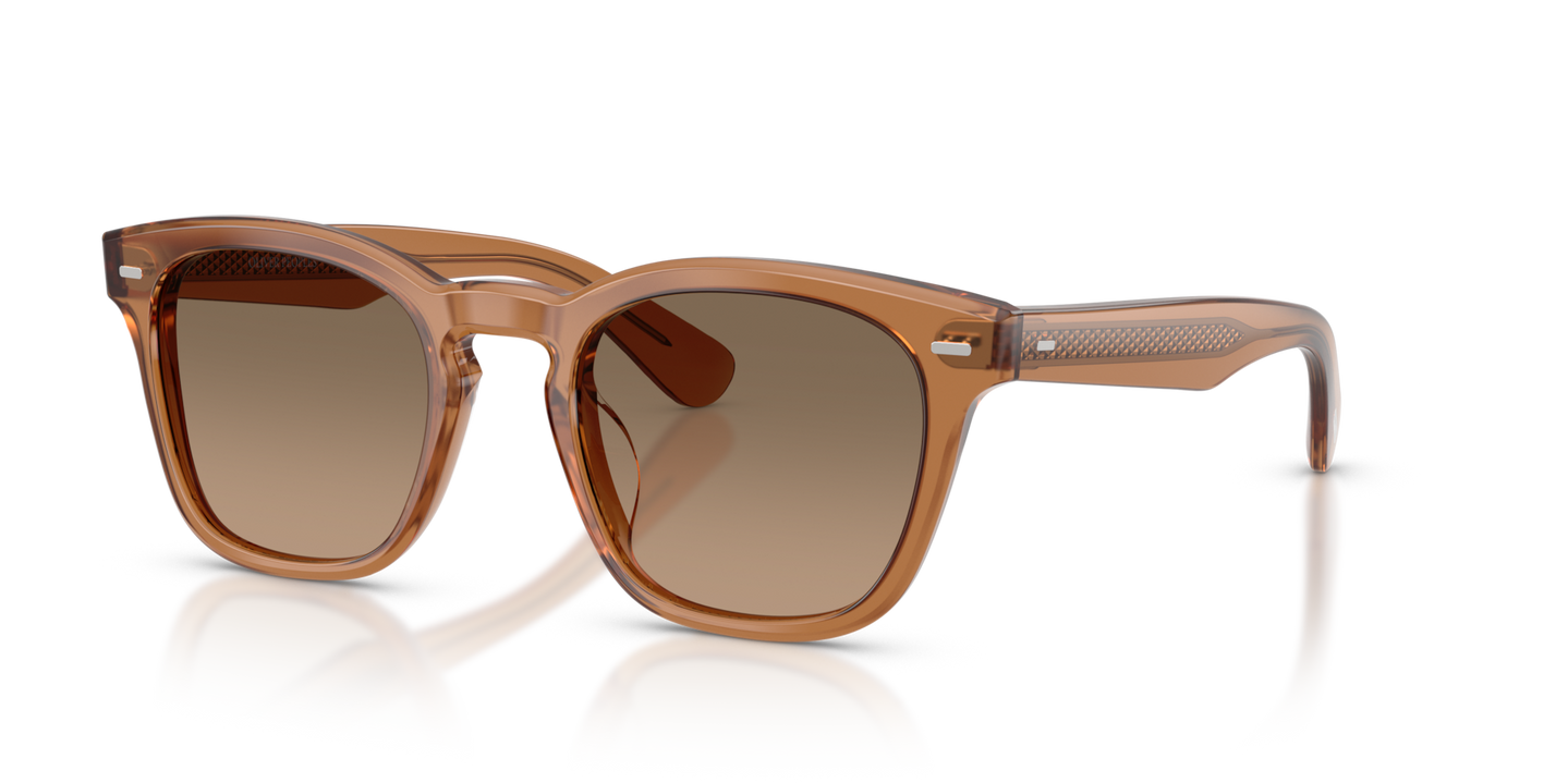 Sie Oliver Peoples Arliss mit Carob Gestell und Braun Gläsern - Bild Plättchen