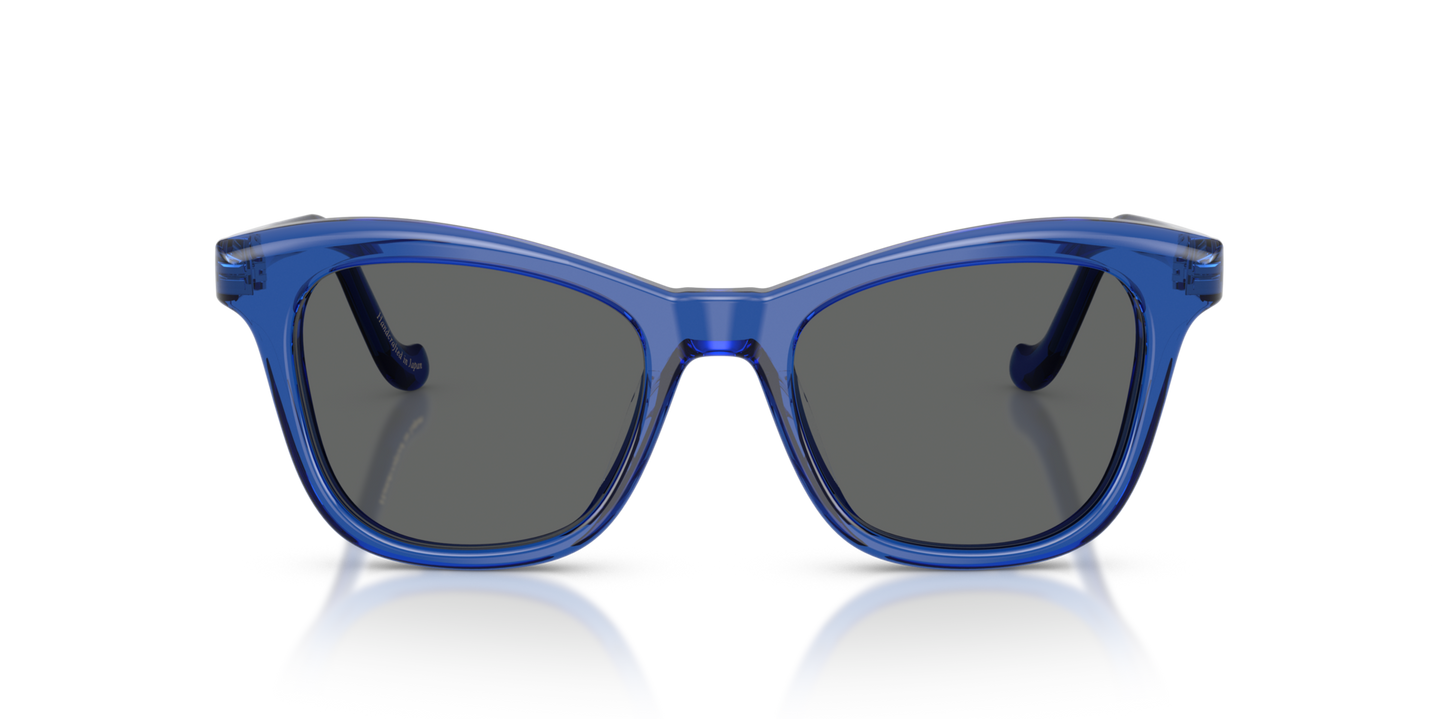 Oliver Peoples Edition 10 avec une monture Bleu vif et des verres Gris - Image Matériau