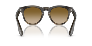Oliver Peoples Nino Horn avec une monture Corne Marron clair et des verres Brun - image 5