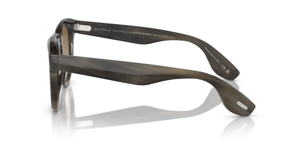 Oliver Peoples Nino Horn avec une monture Corne Marron clair et des verres Brun - image 4
