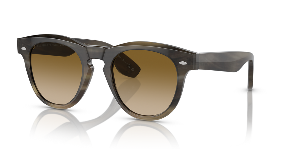 Oliver Peoples Nino Horn avec une monture Corne Marron clair et des verres Brun - image 1