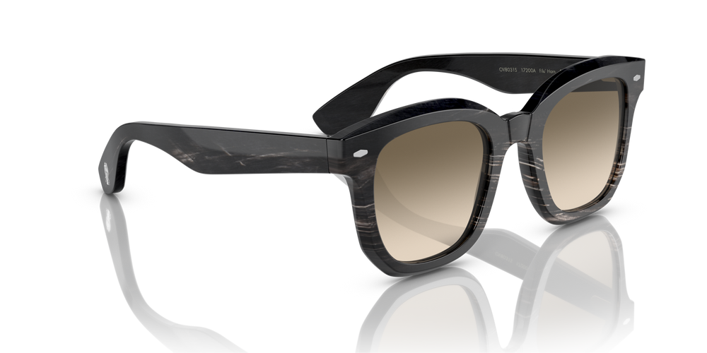 Oliver Peoples Filu' Horn con montatura Corno Nero e lenti  Verde - immagine 3