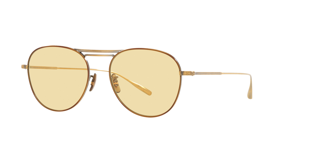 Sie Oliver Peoples Cade-J mit Antikgold Gestell und Gelb Gläsern - bild 3