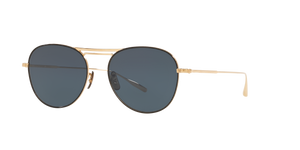 Oliver Peoples Cade-J con montura Marrón / Dorado satinado y lentes Azul - imagen 1