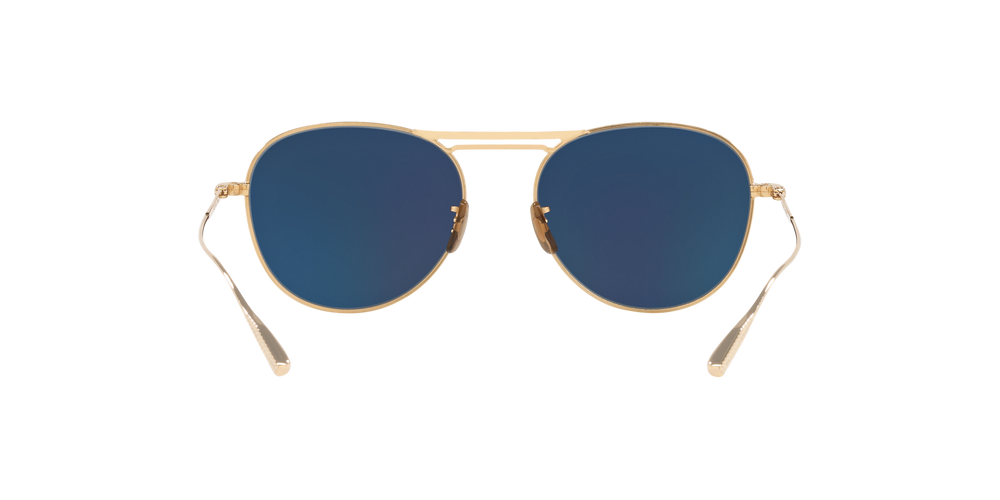 Oliver Peoples Cade-J con montura Marrón / Dorado satinado y lentes Azul - imagen 4