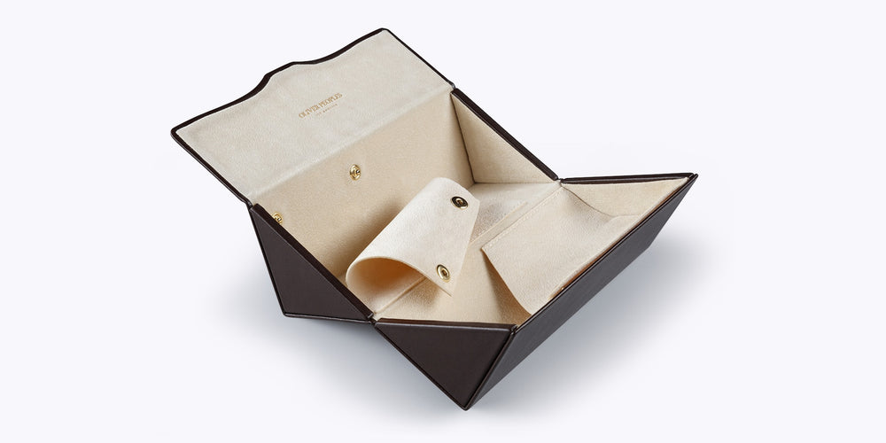 Visit Oliver Peoples Genuine Leather Two Frame Case - image 2