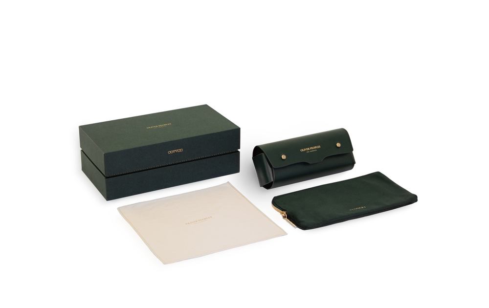Oliver Peoples Devaney 18k with Cherry Blossom frame and Green lenses - image 6
